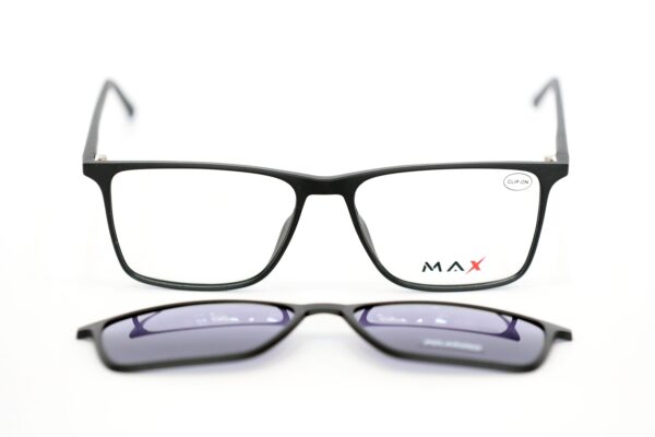 DIOPTRIJSKI OKVIR MAX 2u1 CLIP-ON O.M 714/CS BLK